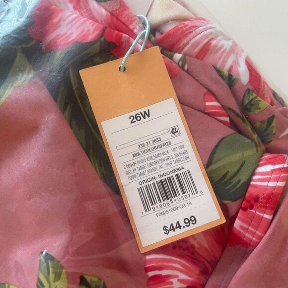 NWT Kona Sol V Wire Floral Tropical High Coverage One Piece Swimsuit 26W - Picture 10 of 10